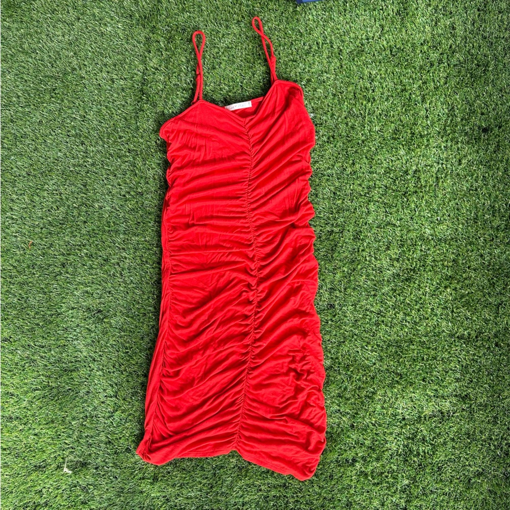 Red Spaghetti Strap Dress